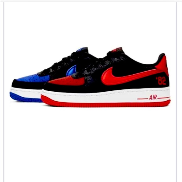 Red and Blue Af1 6.5 Y - Picture 1 of 1
